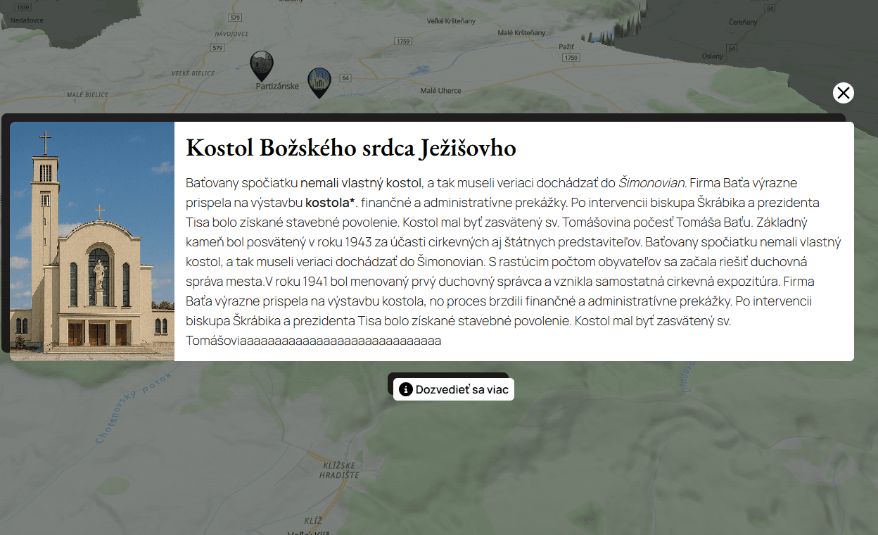 Partizánske Landmarks